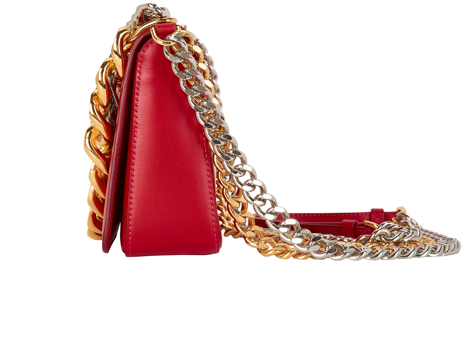 Triple Chain, &pound;850, Handbags, Pink, Leather, Bottom view